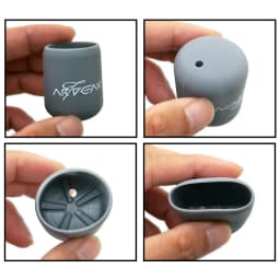 OUTKIT 1pcs Fishing Rod Handle Protective Case Silica gel Lure Rod Bottom Protector Random ColorTackle Accessories