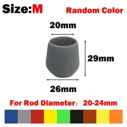 OUTKIT 1pcs Fishing Rod Handle Protective Case Silica gel Lure Rod Bottom Protector Random ColorTackle Accessories