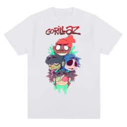 Music Band Gorillazs Punk Rock Print T Shirt 90s Casual Fashion Short Sleeve Plus Size T Shirt Unisex