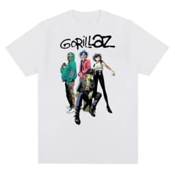 Music Band Gorillazs Punk Rock Print T Shirt 90s Casual Fashion Short Sleeve Plus Size T Shirt Unisex