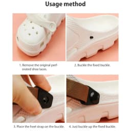 New Shoelaces For Croc Shoes EVA Holes Shoes Heel Strap Adjustable DIY Shoes Accessories Gift For Ladies And Children