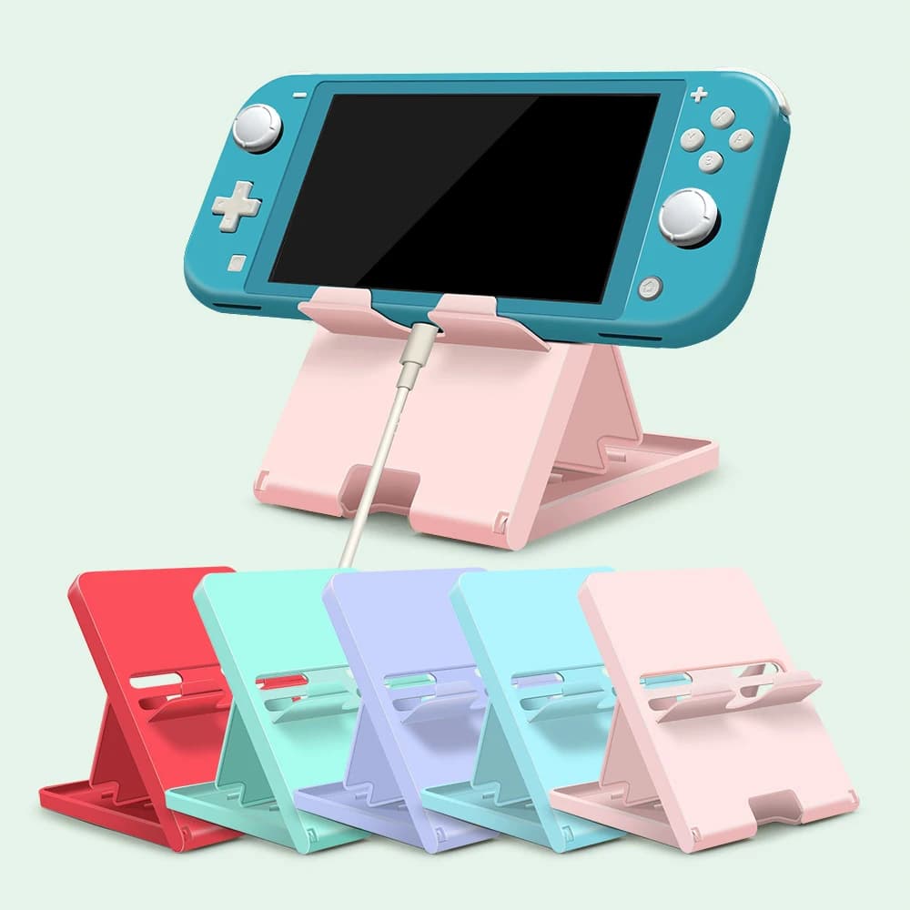 NS Normal Switch Game Console Stand For Nintendo Switch 1/2Mobie Phone Pad Pink Holder Classic NS Bracket Adjustable Accessories