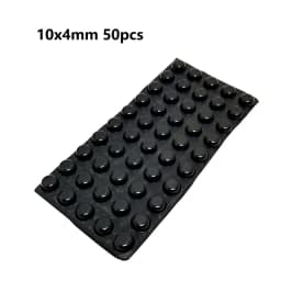 18-100pcs Self Adhesive Round/Square Silicone Rubber Bumpers Soft Transparents/Black Anti Slip Shock Absorber Feet Pads Damper