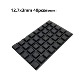 18-100pcs Self Adhesive Round/Square Silicone Rubber Bumpers Soft Transparents/Black Anti Slip Shock Absorber Feet Pads Damper
