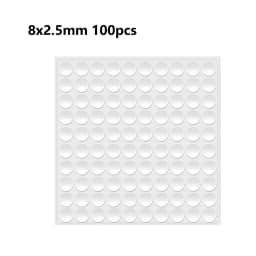 18-100pcs Self Adhesive Round/Square Silicone Rubber Bumpers Soft Transparents/Black Anti Slip Shock Absorber Feet Pads Damper