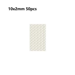 18-100pcs Self Adhesive Round/Square Silicone Rubber Bumpers Soft Transparents/Black Anti Slip Shock Absorber Feet Pads Damper