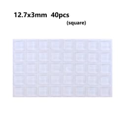 18-100pcs Self Adhesive Round/Square Silicone Rubber Bumpers Soft Transparents/Black Anti Slip Shock Absorber Feet Pads Damper