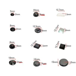 18-100pcs Self Adhesive Round/Square Silicone Rubber Bumpers Soft Transparents/Black Anti Slip Shock Absorber Feet Pads Damper