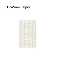 18-100pcs Self Adhesive Round/Square Silicone Rubber Bumpers Soft Transparents/Black Anti Slip Shock Absorber Feet Pads Damper
