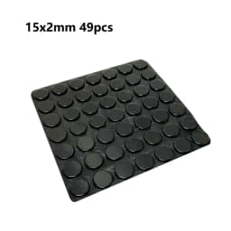 18-100pcs Self Adhesive Round/Square Silicone Rubber Bumpers Soft Transparents/Black Anti Slip Shock Absorber Feet Pads Damper
