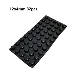 18-100pcs Self Adhesive Round/Square Silicone Rubber Bumpers Soft Transparents/Black Anti Slip Shock Absorber Feet Pads Damper