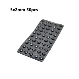 18-100pcs Self Adhesive Round/Square Silicone Rubber Bumpers Soft Transparents/Black Anti Slip Shock Absorber Feet Pads Damper