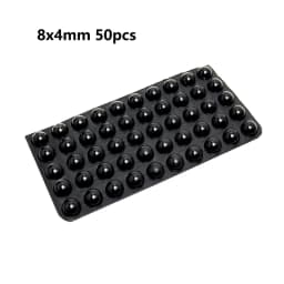 18-100pcs Self Adhesive Round/Square Silicone Rubber Bumpers Soft Transparents/Black Anti Slip Shock Absorber Feet Pads Damper