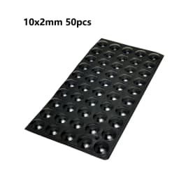 18-100pcs Self Adhesive Round/Square Silicone Rubber Bumpers Soft Transparents/Black Anti Slip Shock Absorber Feet Pads Damper