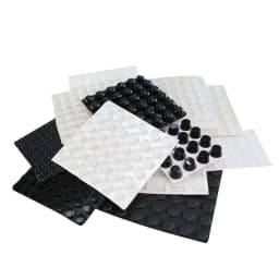 18-100pcs Self Adhesive Round/Square Silicone Rubber Bumpers Soft Transparents/Black Anti Slip Shock Absorber Feet Pads Damper