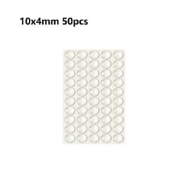 18-100pcs Self Adhesive Round/Square Silicone Rubber Bumpers Soft Transparents/Black Anti Slip Shock Absorber Feet Pads Damper