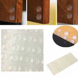 18-100pcs Self Adhesive Round/Square Silicone Rubber Bumpers Soft Transparents/Black Anti Slip Shock Absorber Feet Pads Damper