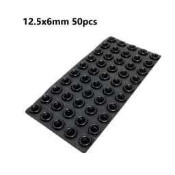 18-100pcs Self Adhesive Round/Square Silicone Rubber Bumpers Soft Transparents/Black Anti Slip Shock Absorber Feet Pads Damper