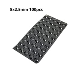 18-100pcs Self Adhesive Round/Square Silicone Rubber Bumpers Soft Transparents/Black Anti Slip Shock Absorber Feet Pads Damper