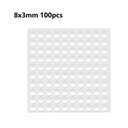 18-100pcs Self Adhesive Round/Square Silicone Rubber Bumpers Soft Transparents/Black Anti Slip Shock Absorber Feet Pads Damper