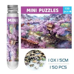 150PCS/Set Oil Painting Jigsaw Puzzles Mini Test Tube Oil Painting Jigsaw Gifts Family Educational Toys Adult Children