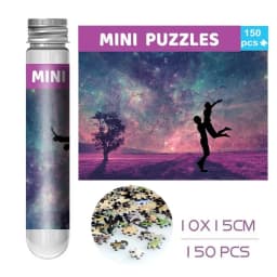150PCS/Set Oil Painting Jigsaw Puzzles Mini Test Tube Oil Painting Jigsaw Gifts Family Educational Toys Adult Children