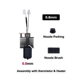0.2/0.4/0.6/0.8mm Hotend for Snapmaker u1 Full Assembled Hotend Plug & Play Ceramic Block Kit SnapmakerU1 3d Pirnter Print Head