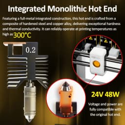 0.2/0.4/0.6/0.8mm Hotend for Snapmaker u1 Full Assembled Hotend Plug & Play Ceramic Block Kit SnapmakerU1 3d Pirnter Print Head