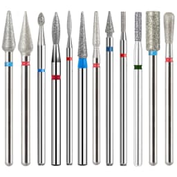 BNG 5PCS Cutters for Manicure Diamond Nail Drill Bit Set of Milling Diamond Bit Milling Cutter Nail Bits for Nail Drill Machine