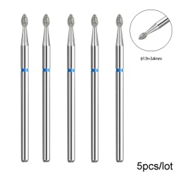 BNG 5PCS Cutters for Manicure Diamond Nail Drill Bit Set of Milling Diamond Bit Milling Cutter Nail Bits for Nail Drill Machine