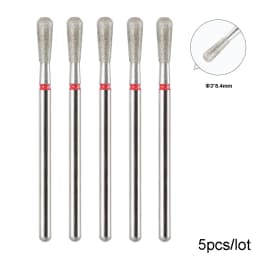 BNG 5PCS Cutters for Manicure Diamond Nail Drill Bit Set of Milling Diamond Bit Milling Cutter Nail Bits for Nail Drill Machine