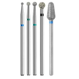 BNG 5PCS Cutters for Manicure Diamond Nail Drill Bit Set of Milling Diamond Bit Milling Cutter Nail Bits for Nail Drill Machine
