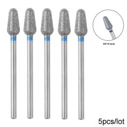 BNG 5PCS Cutters for Manicure Diamond Nail Drill Bit Set of Milling Diamond Bit Milling Cutter Nail Bits for Nail Drill Machine