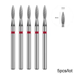 BNG 5PCS Cutters for Manicure Diamond Nail Drill Bit Set of Milling Diamond Bit Milling Cutter Nail Bits for Nail Drill Machine
