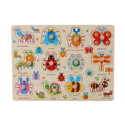 Toddlers Wooden Puzzle Montessori Baby Toys ABC Alphabet Number Shape Matching Board Game Preschool Educational Toy for Kids 2-4