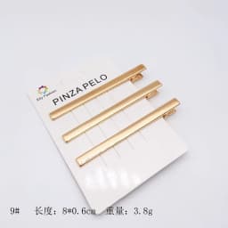 3pcs/set Korean Simple Metal Hairpins for Women Hollow Out Bangs Side Clip Gold Color Hairgrip Broken Hair Styling Accessories