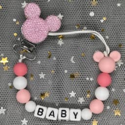 Custom Name Baby Pacifier Clips Chain Silicone Beads Teether Toys Dummy Holder Russian English Name Pacifier Chain Newborn Gift
