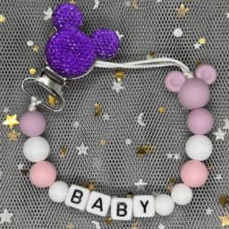 Custom Name Baby Pacifier Clips Chain Silicone Beads Teether Toys Dummy Holder Russian English Name Pacifier Chain Newborn Gift