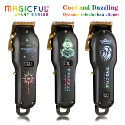 MAGICFUL New Professional Hair Clipper Rechargeable Electric Trimmer For Men Beard Kids Barber Cutting Machine Haircut Machine