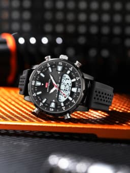 Kat-Wach Men's Quartz Watches Original Waterproof High Quality Automatic Male Timepiece Black Watch Gifts for Dad Watches Men