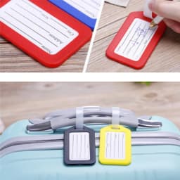 1-10PCS Luggage Tag Boarding Shipping Plastic Baggage Tags Travel Accessory Women Men Suitcase ID Address Name Holder Bag Label