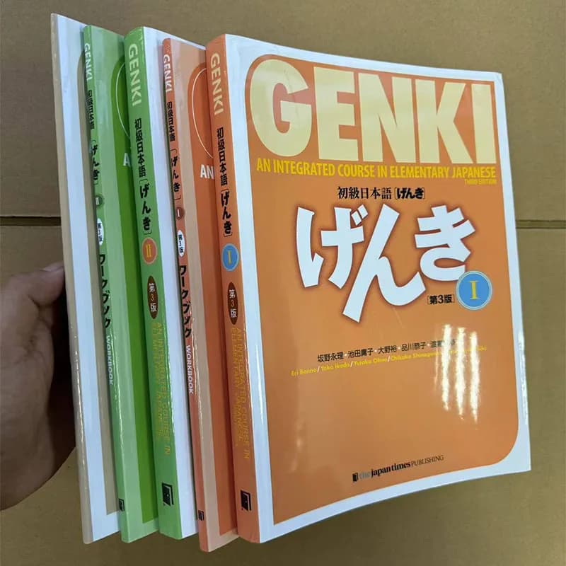 Genki 3rd Edition Learn Japanese Textbook Workbook Answer An Integrated Course in Elementary Japanese and English Book
