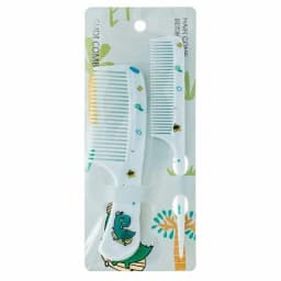 2pcs Kids Hair Combs Set Cartoon Animals Children Hairdressing Comb with Pointed Tail Girls Portable Anti-Static Plastic Comb