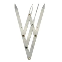 Stainless Steel Microblading Balance Positioning/Equidistant Eyebrow Mapping Ruler Golden Ratio Ruler Measurement Tool