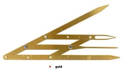 Stainless Steel Microblading Balance Positioning/Equidistant Eyebrow Mapping Ruler Golden Ratio Ruler Measurement Tool