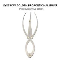 Stainless Steel Microblading Balance Positioning/Equidistant Eyebrow Mapping Ruler Golden Ratio Ruler Measurement Tool