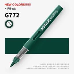 GRASP 1PC 84 Colors Acrylic Marker Pens Waterproof Pen Soft Brush Nib Student Art for Glass Stone Stationery School Art Supplies