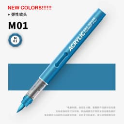 GRASP 1PC 84 Colors Acrylic Marker Pens Waterproof Pen Soft Brush Nib Student Art for Glass Stone Stationery School Art Supplies