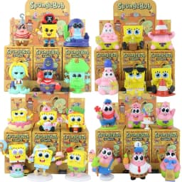 Spongebob Patrick Star Squidward Tentacles Delicious Crab Burger Anime Figure Collection Model Doll Blind Box Toys Birthday Gift