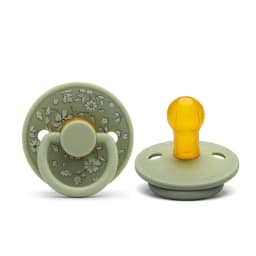 Erduo Floral Newborn Infant Baby Care Shower Gift Latex Rubber Sucking Nipple Pacifier Babies Soother Dummy Pacifiers for Baby 0
